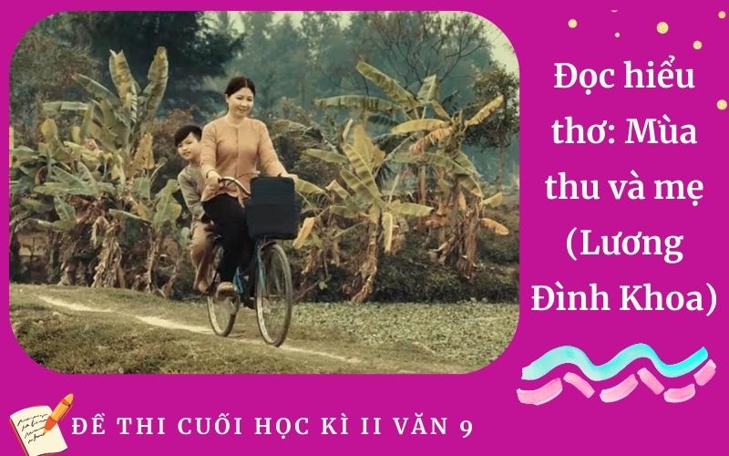 Đọc hiểu thơ: Mùa thu và mẹ (Lương Đình Khoa)