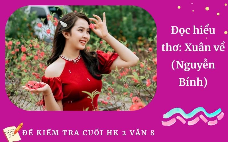 Đọc hiểu thơ: Xuân về (Nguyễn Bính)