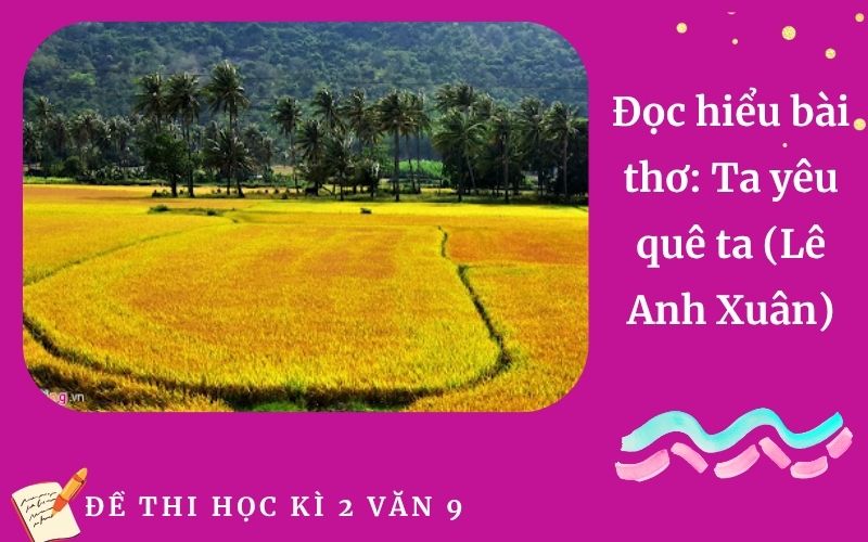 Đọc hiểu bài thơ: Ta yêu quê ta (Lê Anh Xuân)