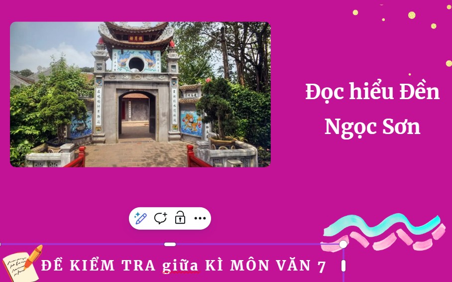 Đọc hiểu truyện Đền Ngọc Sơn