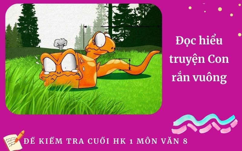 Đọc hiểu truyện Con rắn vuông