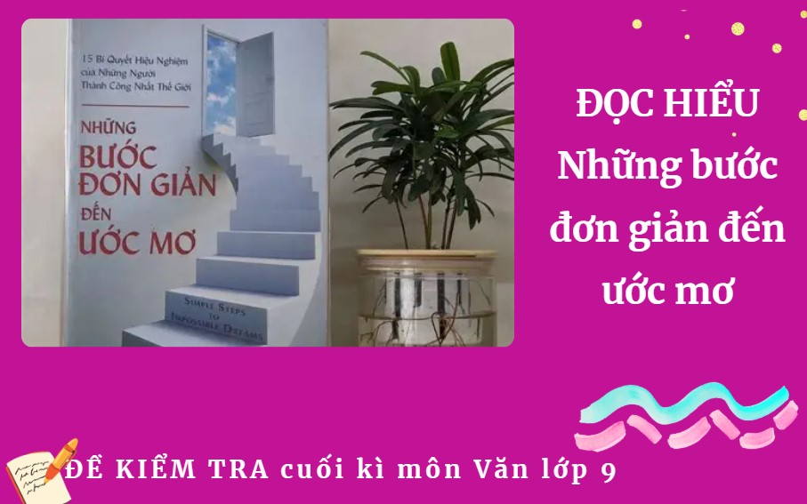 Những bước đơn giản đến ước mơ