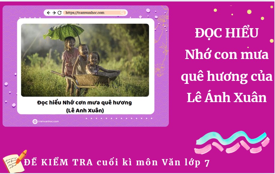 Nhớ con mưa quê hương của Lê Ánh Xuân