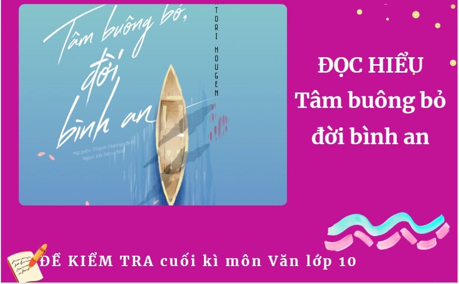 Tâm buông bỏ đời bình an